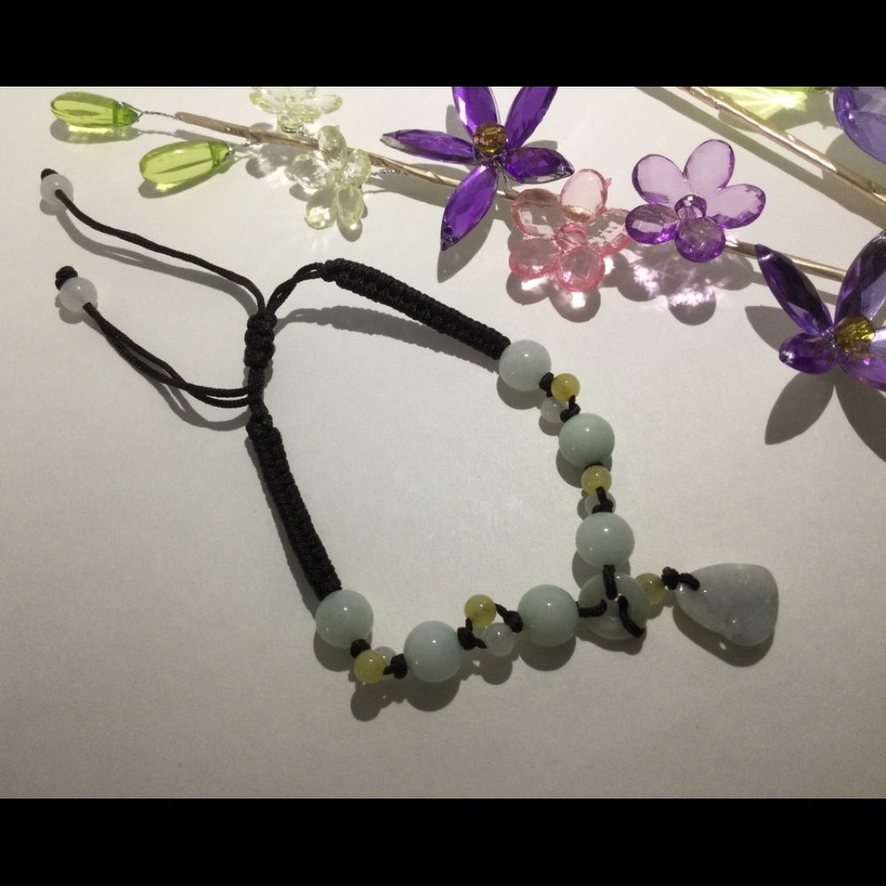 Jade Brown String Bracelet